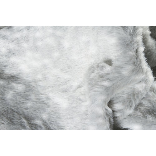 Mercer41 Dillard Faux Cowhide Gray Machine Washable Rug & Reviews Wayfair